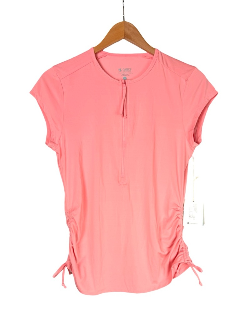 CARVE Women's Dawson Rashguard Pink Size M Swim Top Shirt NWT
